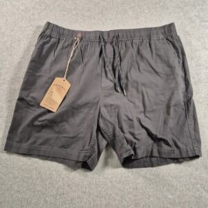 Faherty Mens Essential Chambray Shorts Size XXL 6 1/2" Inseam Graphite Gray